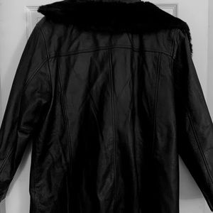 Vintage Leather with Fur around the collar